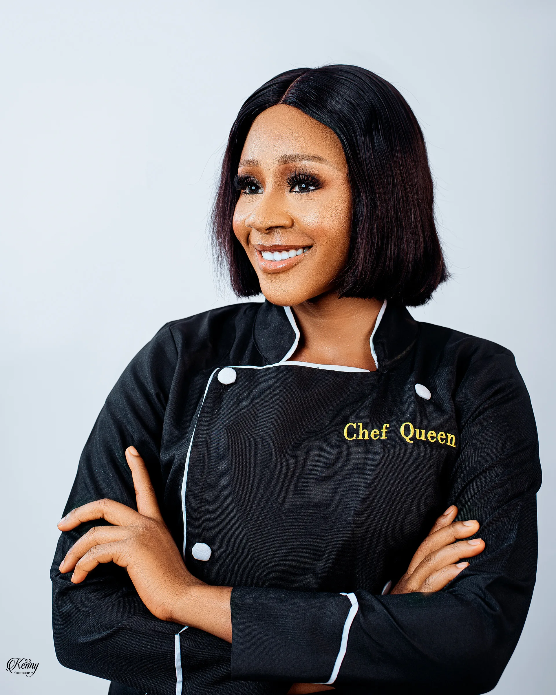 Chef Queen in professional chef jacket